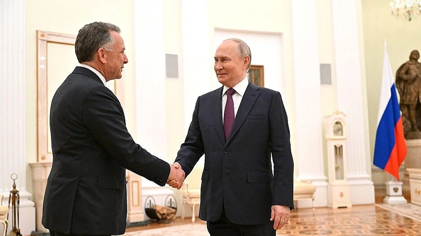 El enviado especial del presidente de los Estados Unidos, Steven Witkoff, y el presidente ruso, Vladimir Putin, El enviado especial del presidente de los Estados Unidos, Steven Witkoff, y el presidente ruso, Vladimir Putin,