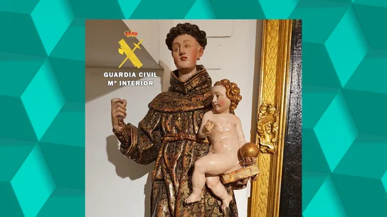 Imagen de una de las piezas que la Guardia Civil ha sacado del monasterio de Orduña donde se refugian las exmonjas de Belorado Imagen de una de las piezas que la Guardia Civil ha sacado del monasterio de Orduña donde se refugian las exmonjas de Belorado