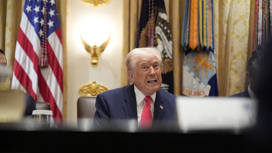 El presidente de Estados Unidos, Donald Trump, este martes. El presidente de Estados Unidos, Donald Trump, este martes.