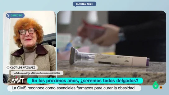 Una endocrina habla del Ozempic: "Es de los mejores fármacos que hemos tenido, pero es una barbaridad tomarlo para perder 3 kilos" Clotilde Vázquez, jefa de Endocrinología y Nutrición de la Fundación Jiménez Díaz, analiza en este vídeo medicamentos como el Ozempic, según ella fármacos "seguros y potentes", pero que requieren de control por parte de un profesional.