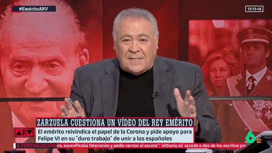 Ferreras, sobre el rey emérito Ferreras, sobre el rey emérito