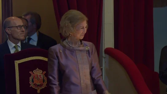 María Eugenia Yagüe desvela la frase de la reina Sofía en el debut de Leonor en los Premios Princesa de Asturias María Eugenia Yagüe desvela la frase de la reina Sofía en el debut de Leonor en los Premios Princesa de Asturias: "Pobres niñas"