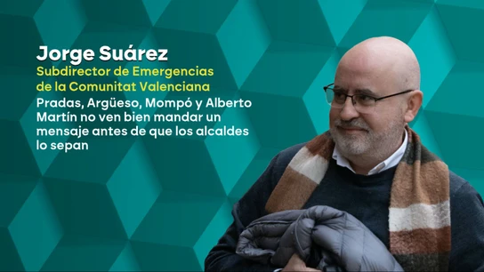 El subdirector de Emergencias de la Generalitat Valenciana, Jorge Suárez El subdirector de Emergencias de la Generalitat Valenciana, Jorge Suárez