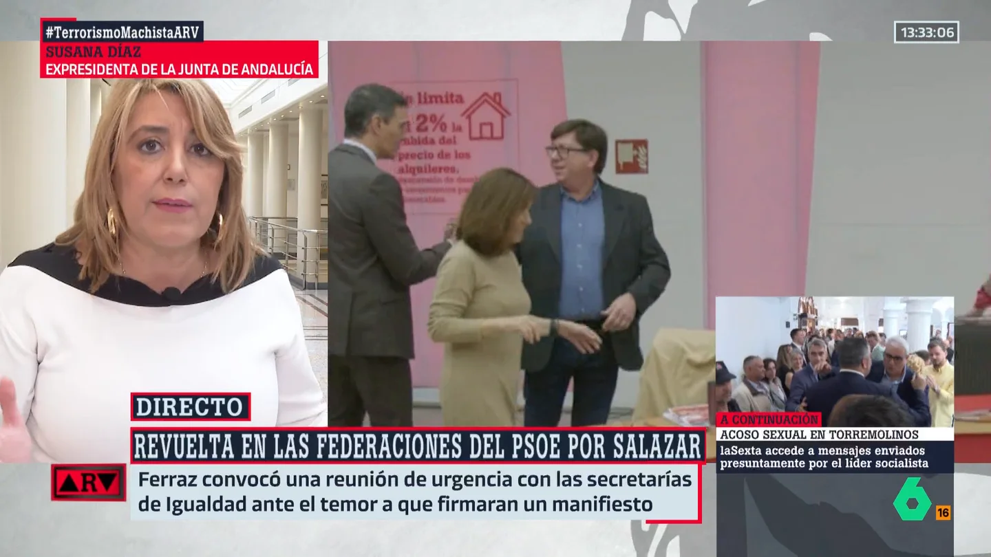 Susana Díaz reacciona al caso de Paco Salazar: "Esto no nos puede pasar a nosotros por una cuestión de valores" Susana Díaz reacciona al caso de Paco Salazar: "Esto no nos puede pasar a nosotros por una cuestión de valores"