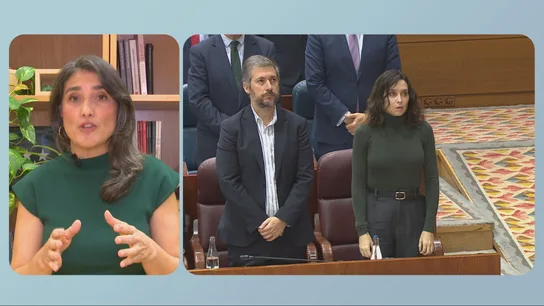 La portavoz de Más Madrid en la Asamblea, Manuela Bergerot, durante una entrevista en Más Vale Tarde La portavoz de Más Madrid en la Asamblea, Manuela Bergerot, durante una entrevista en Más Vale Tarde