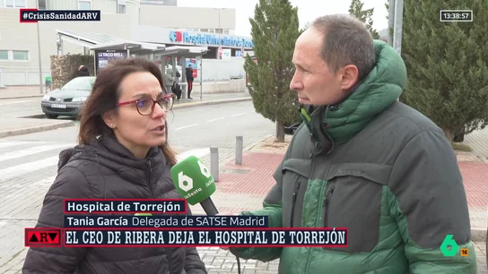 Tania García, delegada de SASTE, sobre las condiciones del hospital en Torrejón: "Más de la mitad de la plantilla se ha marchado" Tania García, delegada de SASTE, sobre las condiciones del hospital en Torrejón: "Más de la mitad de la plantilla se ha marchado"