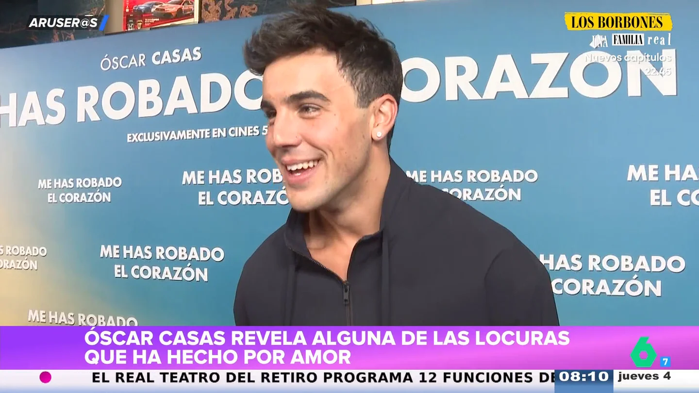 Óscar Casas, después de que Ana Mena aparezca en la premier de su película: "Me tiene el corazón robado" Óscar Casas, después de que Ana Mena aparezca en la premier de su película: "Me tiene el corazón robado"