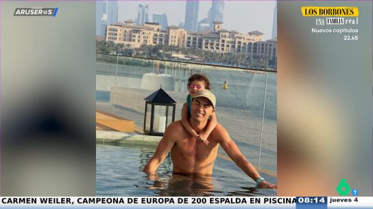 Georgina Rodr&iacute;guez publica una foto in&eacute;dita de Cristiano Ronaldo con su hija Bella en la piscina