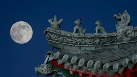 Superluna Fría en China Superluna Fría en China