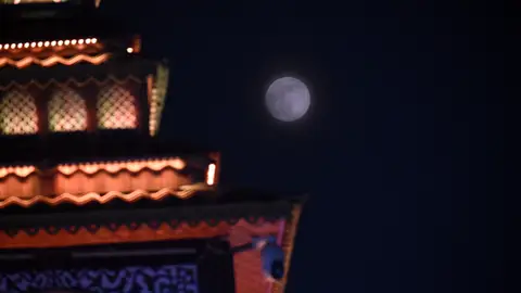 Superluna Fría en la India Superluna Fría en la India