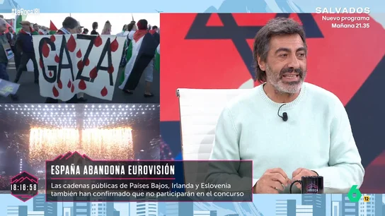 Juan del Val, tras la decisión de RTVE: "Eurovisión sí, el Mundial de fútbol no. ¿Hasta qué punto nos ponemos estrictos?" Juan del Val, tras la decisión de RTVE: "Eurovisión sí, el Mundial de fútbol no. ¿Hasta qué punto nos ponemos estrictos?"