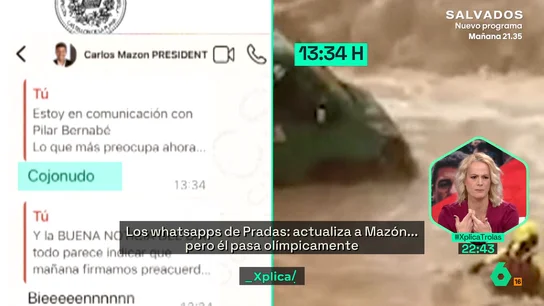 Zaida Cantera tilda a Mazón de "impresentable" y apunta a Pradas: "Es espeluznante que presente estos mensajes un año después" Zaida Cantera tilda a Mazón de "impresentable" y apunta a Pradas: "Es espeluznante que presente estos mensajes un año después"