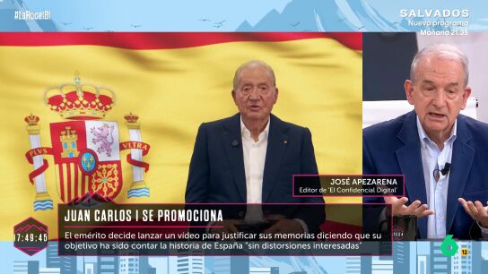  Jos&eacute; Apezarena, sobre el v&iacute;deo de Juan Carlos I: ""El prop&oacute;sito es vender libros"