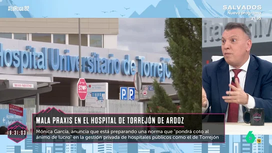 Joaquim Bosch analiza las implicaciones legales del caso del Hospital de Torrejón: "Esto puede tener una responsabilidad penal" Joaquim Bosch analiza las implicaciones legales del caso del Hospital de Torrejón: "Esto puede tener una responsabilidad penal"