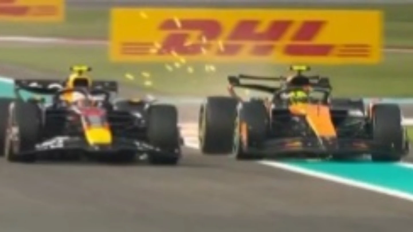 Yuki Tsunoda y Lando Norris Yuki Tsunoda y Lando Norris