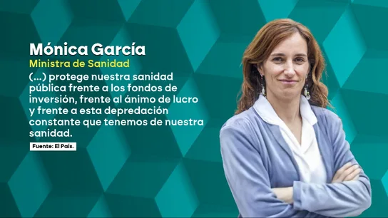 Mónica García, sobre poner coto a la gestión privada de los hospitales públicos Mónica García, sobre poner coto a la gestión privada de los hospitales públicos