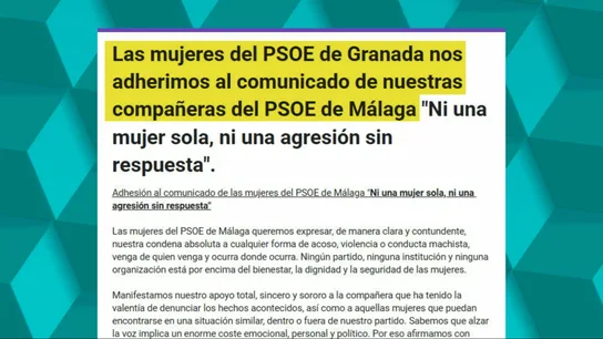 Comunicado de mujeres del PSOE de Granada Comunicado de mujeres del PSOE de Granada