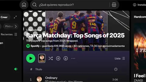 Spotify Wrapped del FC Barcelona Spotify Wrapped del FC Barcelona