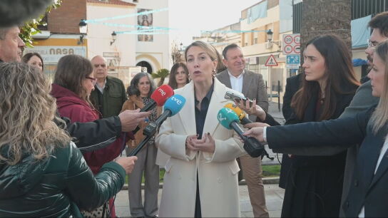 Mar&iacute;a Guardiola este lunes en Badajoz. 
