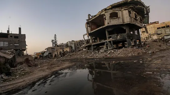 Destrucción en Ciudad de Gaza, en una imagen de archivo. Destrucción en Ciudad de Gaza, en una imagen de archivo.