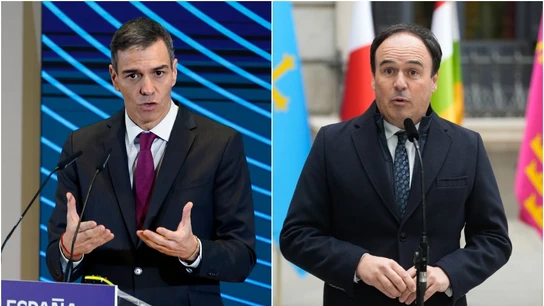 Pedro Sánchez y Juanfran Pérez Llorca Pedro Sánchez y Juanfran Pérez Llorca
