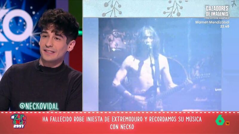 El recuerdo de Necko Vidal a Robe Iniesta, en vídeo: "Es un eslabón de la música española y va a ser bastante recordado"