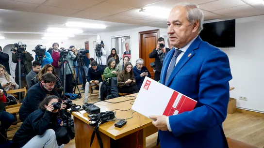 El hasta ahora presidente de la Diputación de Lugo, José Tomé, este miércoles. El hasta ahora presidente de la Diputación de Lugo, José Tomé, este miércoles.