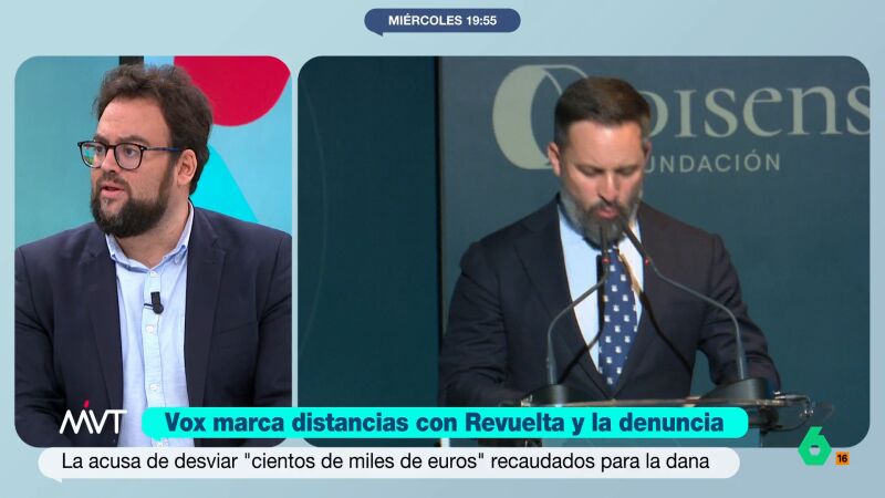Monrosi, sobre Vox y Revuelta: "Esta gente es igual o más corrupta que los de toda la vida y no dejan de subir en las encuestas" Monrosi, sobre Vox y Revuelta: "Esta gente es igual o más corrupta que los de toda la vida y no dejan de subir en las encuestas"