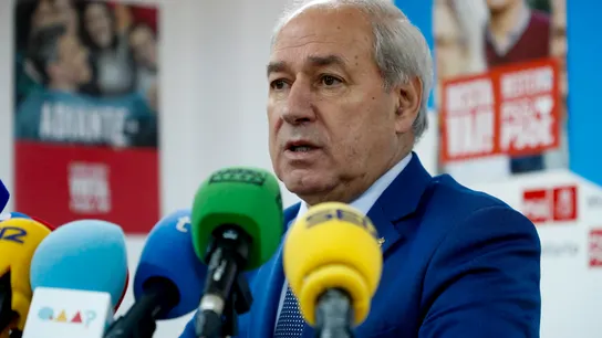 José Tomé, este miércoles, ante la prensa tras las acusaciones de acoso sexual. José Tomé, este miércoles, ante la prensa tras las acusaciones de acoso sexual.