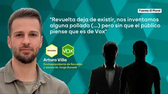 Arturo Villa, exvicepresidente de Revuelta y asesor de Jorge Buxadé. Arturo Villa, exvicepresidente de Revuelta y asesor de Jorge Buxadé.