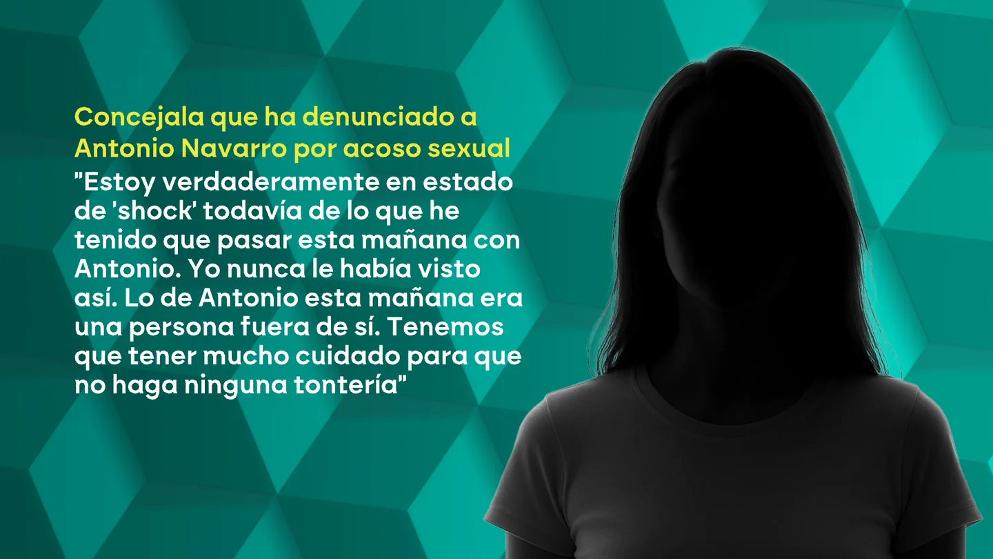 El mensaje que la concejala del PSOE de Torremolinos envió a una amiga tras un tenso encuentro con Navarro: "Estoy en 'shock'. Era una persona fuera de sí" El mensaje que la concejala del PSOE de Torremolinos envió a una amiga tras un tenso encuentro con Navarro: "Estoy en 'shock'. Era una persona fuera de sí"