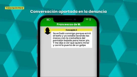 Los chats entre concejalas del PP sobre los supuestos abusos de Landaluce: "Ya me ha metido mano por debajo de la mesa" Los chats entre concejalas del PP sobre los supuestos abusos de Landaluce: "Ya me ha metido mano por debajo de la mesa"