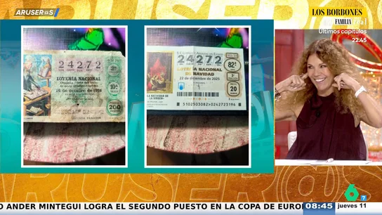 Rescata un décimo de 1976 y apuesta al 24.272 en la Lotería de Navidad 2025: la "señal" de una espectadora de Aruser@s Rescata un décimo de 1976 y apuesta al 24.272 en la Lotería de Navidad 2025: la "señal" de una espectadora de Aruser@s