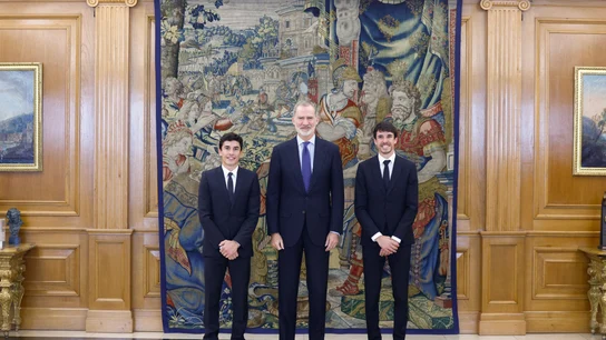 Marc y Alex Márquez, junto al rey en Zarzuela Marc y Alex Márquez, junto al rey en Zarzuela