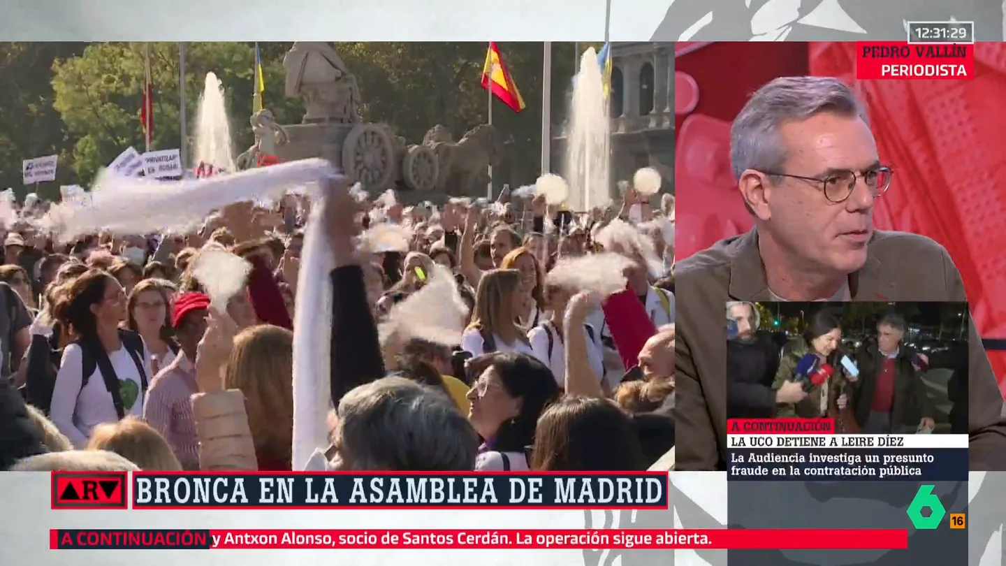 Pedro Vallín, tajante tras el caso del hospital de Torrejón: "Privatizar la sanidad mata" Pedro Vallín, tajante tras el caso del hospital de Torrejón: "Privatizar la sanidad mata"