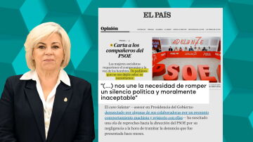 Extracto de la carta publicada por Elena Valenciano. 