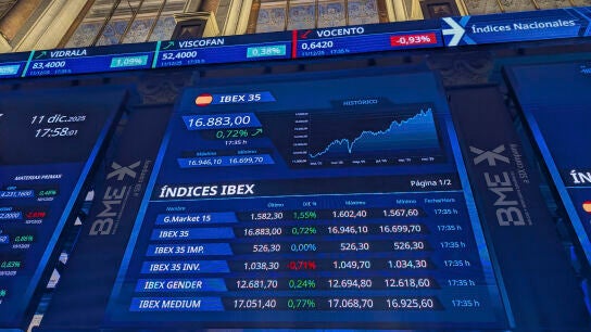 Imagen del interior del Palacio de la Bolsa de Madrid