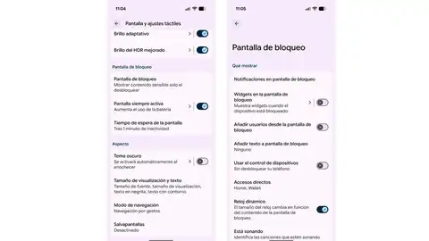 Opciones de la pantalla de bloqueo en Android Opciones de la pantalla de bloqueo en Android