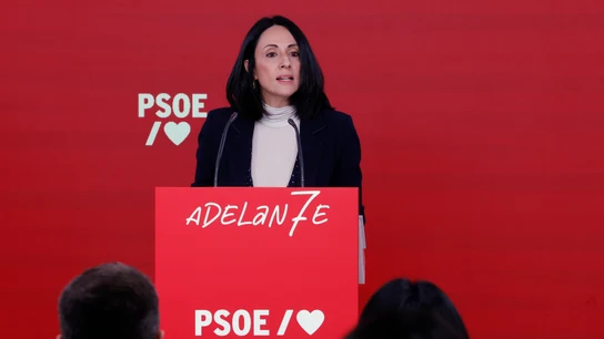 La secretaria de Organización del PSOE, Rebeca Torró, ofrece su primera rueda de prensa en la sede del partido La secretaria de Organización del PSOE, Rebeca Torró, ofrece su primera rueda de prensa en la sede del partido