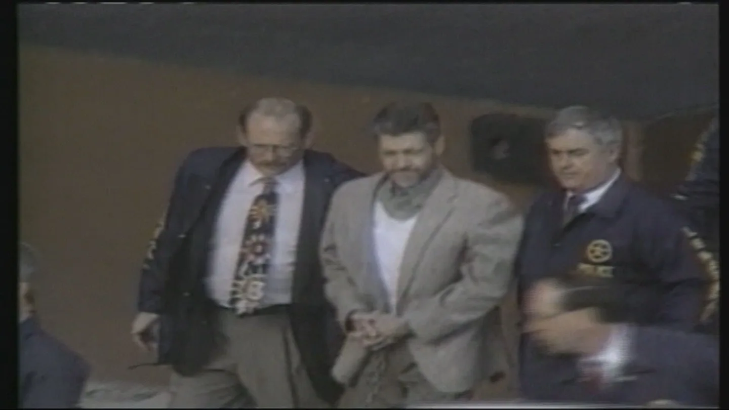 Unabomber durante su detención. Unabomber durante su detención.