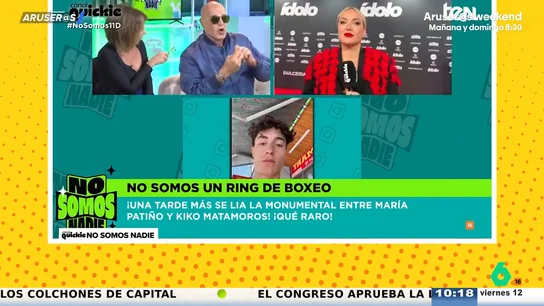 El duro enfrentamiento de María Patiño con Kiko Matamoros: "¿Me llamas tú a mí machista con tus antecedentes?" El duro enfrentamiento de María Patiño con Kiko Matamoros: "¿Me llamas tú a mí machista con tus antecedentes?"