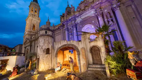 Belén de la Plaza del Pilar en Zaragoza Belén de la Plaza del Pilar en Zaragoza
