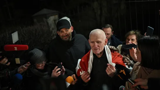 El Nobel de la Paz 2022, Ales Bialiatski, tras ser liberado El Nobel de la Paz 2022, Ales Bialiatski, tras ser liberado