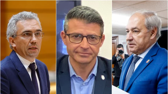 De izquierda a derecha: Izquierdo, González y Tomé De izquierda a derecha: Izquierdo, González y Tomé