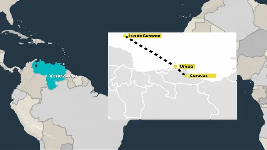 Ruta de la fuga de María Corina Machado de Venezuela Ruta de la fuga de María Corina Machado de Venezuela