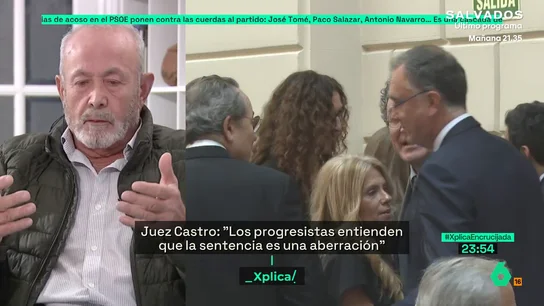 El juez Castro, sobre la sentencia al fiscal general: "Pretende convencer que entre las dos opciones posibles la más ajustada es la condena y no me convence" El juez Castro, sobre la sentencia al fiscal general: "Pretende convencer que entre las dos opciones posibles la más ajustada es la condena y no me convence"