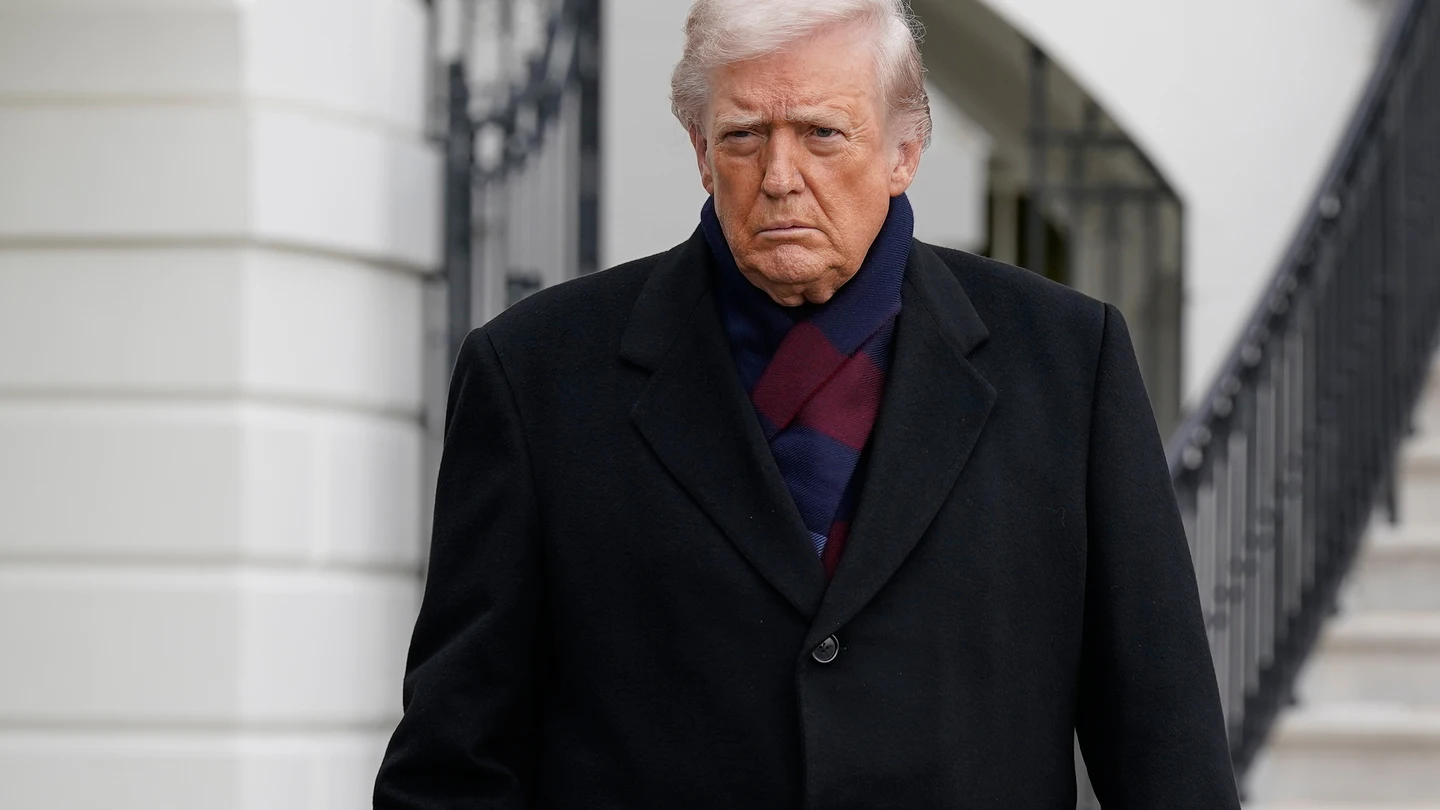 El presidente de EUU, Donald Trump, en el jardín sur de la Casa Blanca. El presidente de EUU, Donald Trump, en el jardín sur de la Casa Blanca.