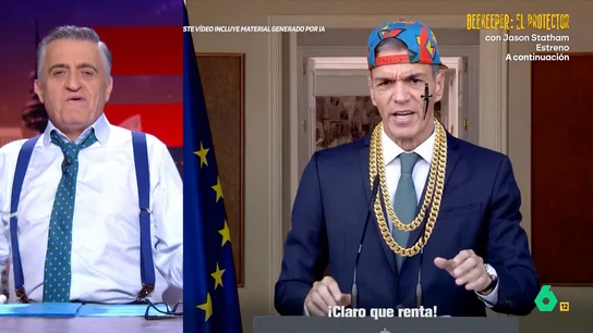 Wyoming pide a Sánchez no usar "me renta" en sus discursos y menos con "más de 50 años": "Quiere parecer un presi molón" Wyoming pide a Sánchez no usar "me renta" en sus discursos y menos con "más de 50 años": "Quiere parecer un presi molón"