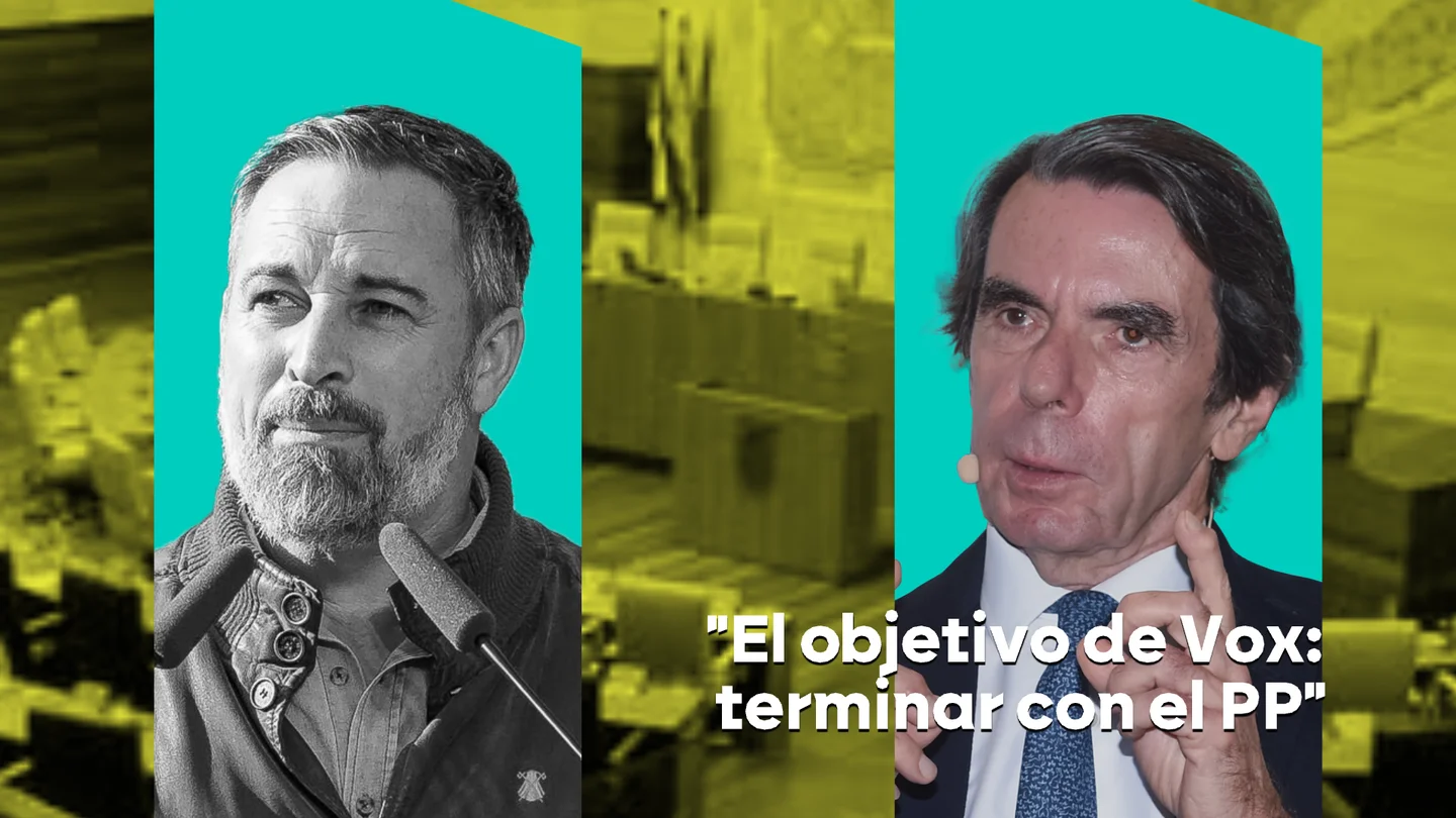 Santiago Abascal y José María Aznar. Santiago Abascal y José María Aznar.