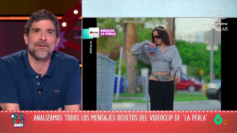 Nacho Garc&iacute;a analiza el cintur&oacute;n de castidad de Rosal&iacute;a en 'La Perla': "Es por si las 'perlas' no pillan lo de 'contigo, no bicho'"